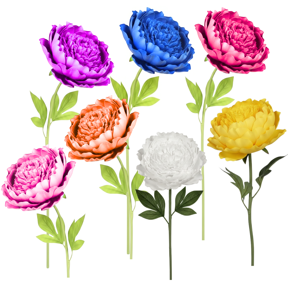 Craft Foam Flowers Peony Kit – Pre-Cut Easy Build - Image 3