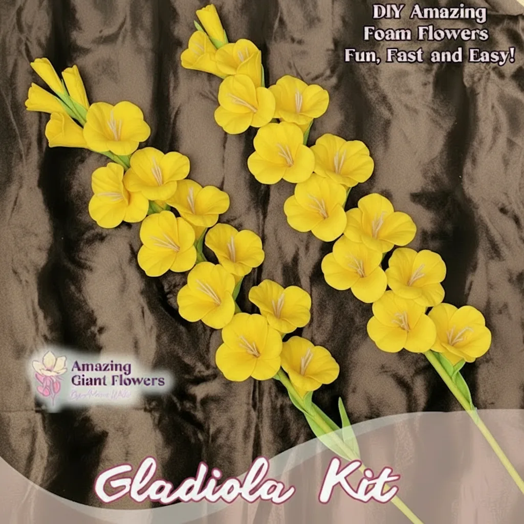 Real Touch Star of Bethlehem Foam Flower Kit — Large Tropical DIY Blooms (Star of Jerusalem) with Golden Pistils, Reusable Mold & Pre-Cut Petals