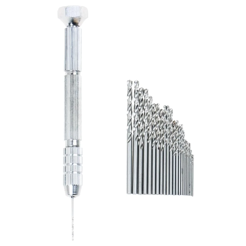 Pin Vise Hole Drill + Bits — Clean Stem Holes, No Power Tool