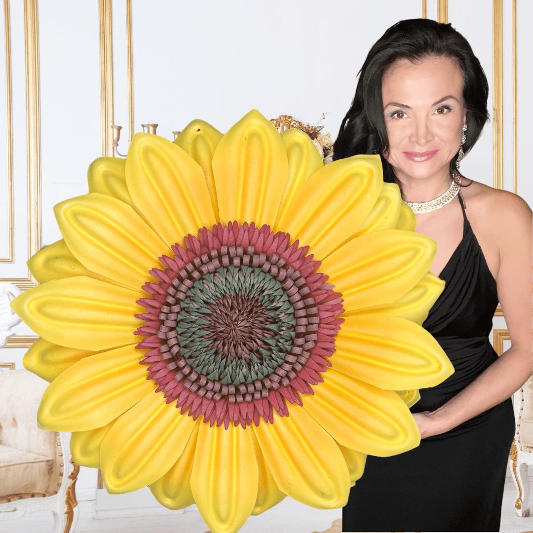 Yellow Sunflower Wall Statement Kit - Bloom & Shape - Image 4