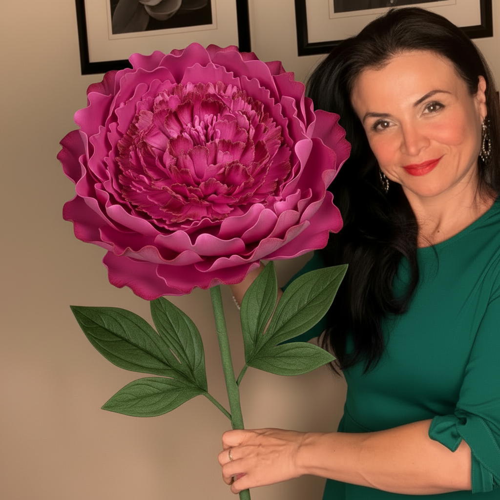 Craft Foam Flowers Peony Kit – Pre-Cut Easy Build - Image 8