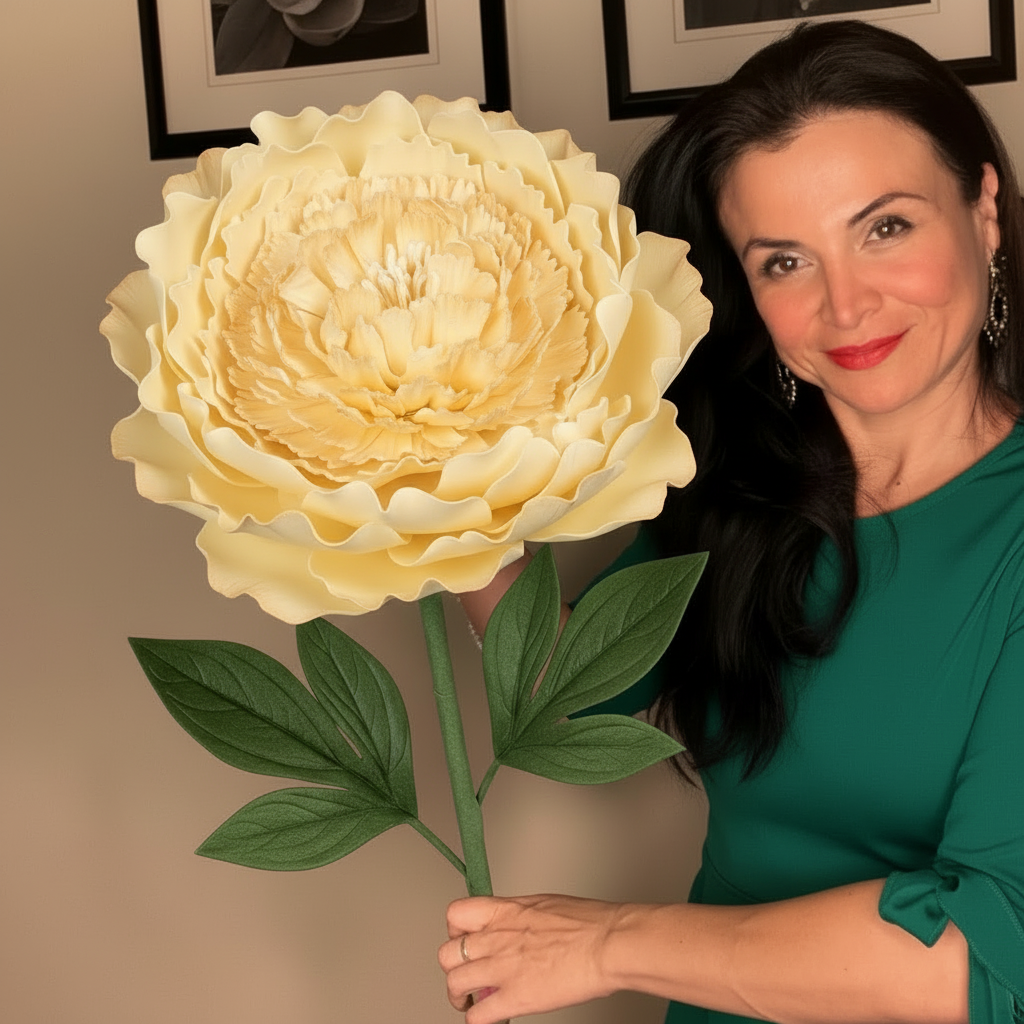 Craft Foam Flowers Peony Kit – Pre-Cut Easy Build - Image 7