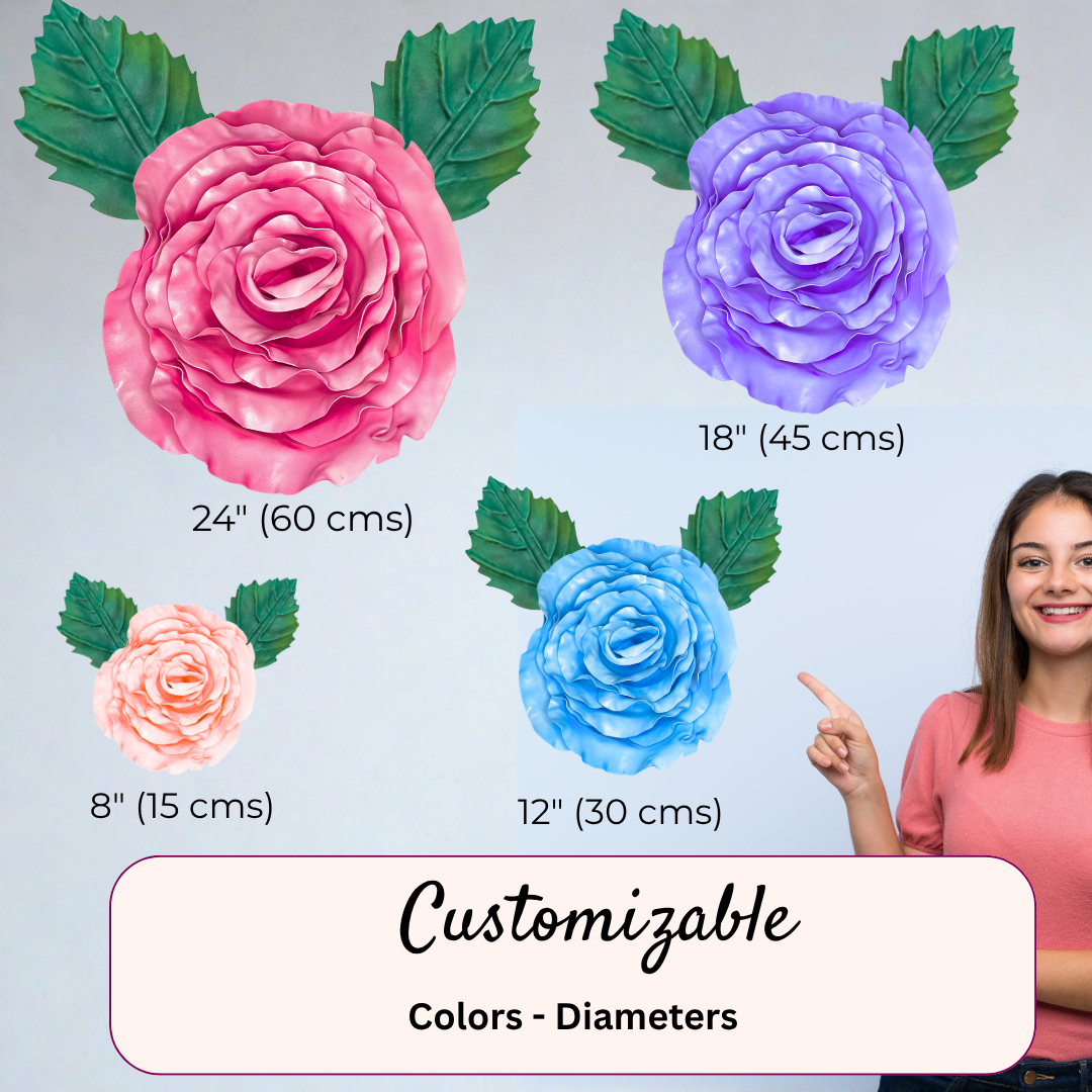 Old Garden Rose Wall Statement Kit - Bloom & Shape - Image 2