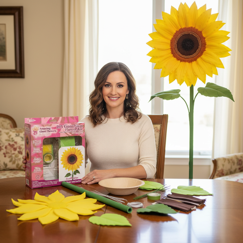 Sunflower Decor Giant Flower Kit – Pre-Cut Easy - Image 3