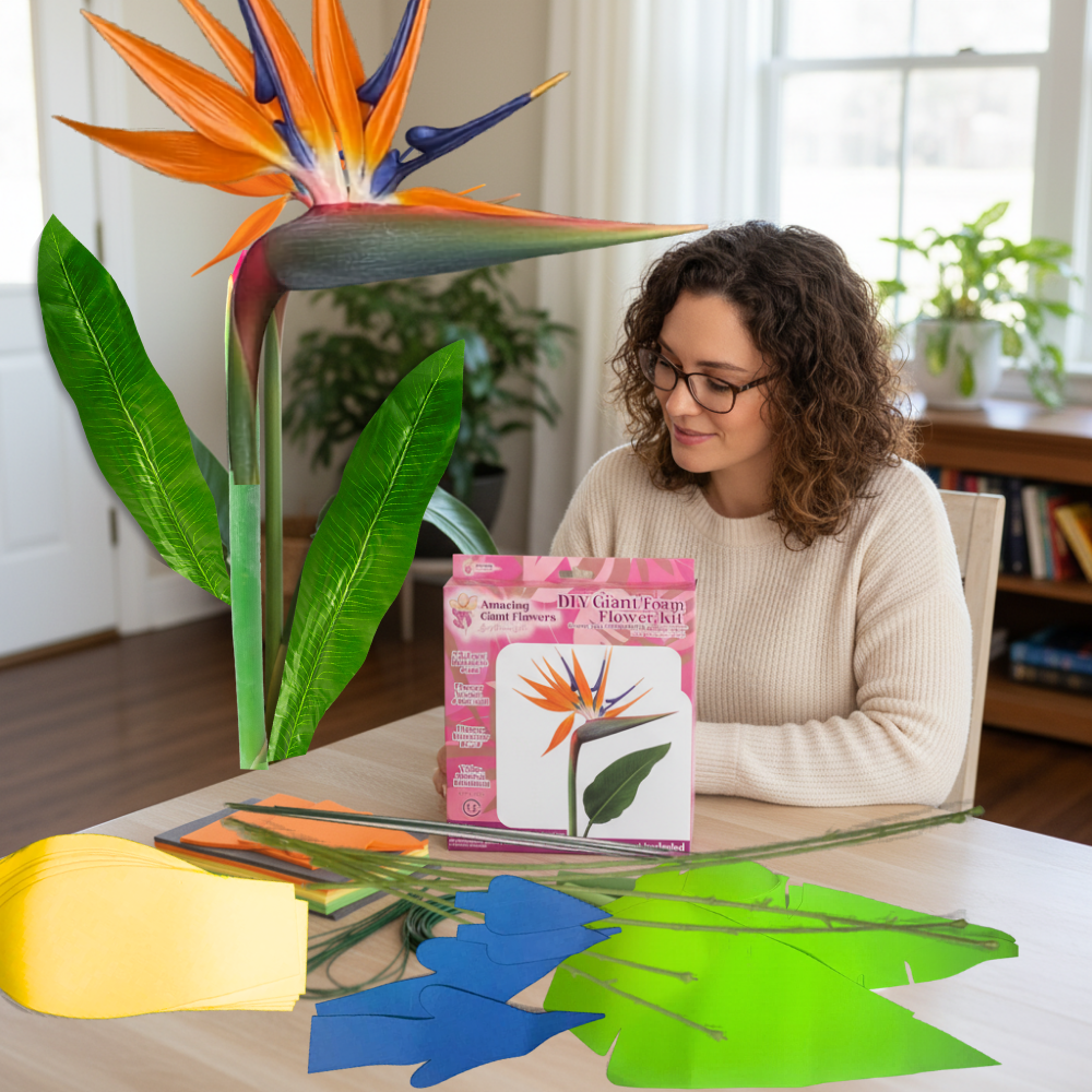 Bird of Paradise Freestanding Flower Kit — Tropical Statement Bloom - Image 3