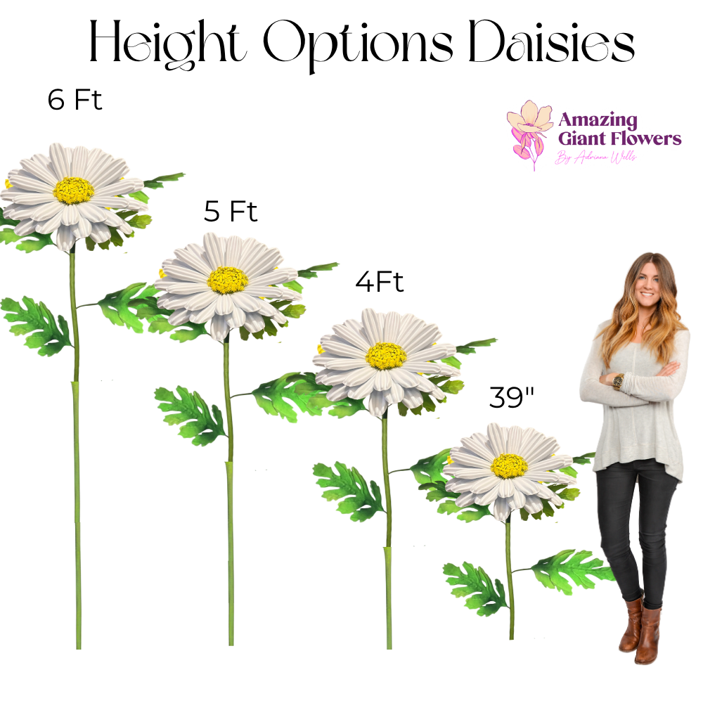 Giant Daisy Freestanding Flower Kit — DIY EVA Foam - Image 5