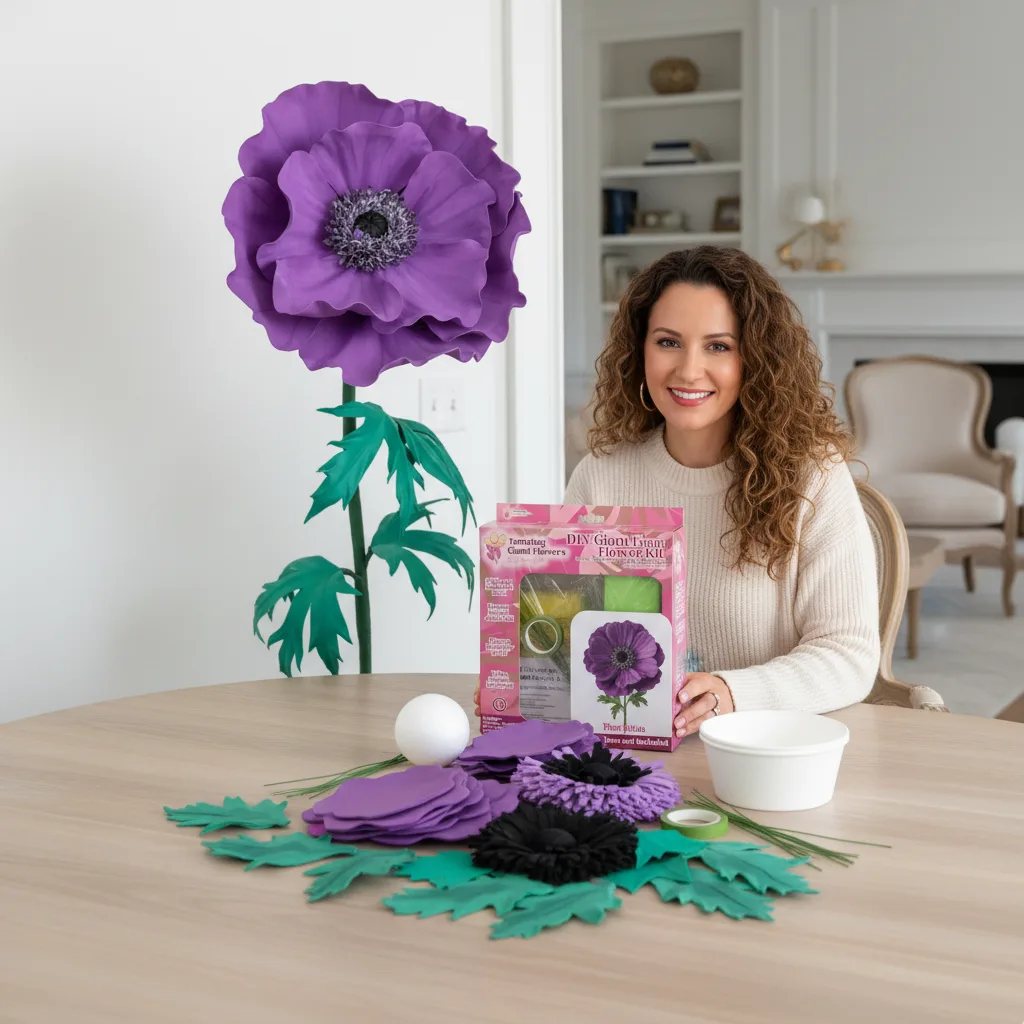 Giant Anemone DIY Kit — Freestanding Dramatic Bloom - Image 4