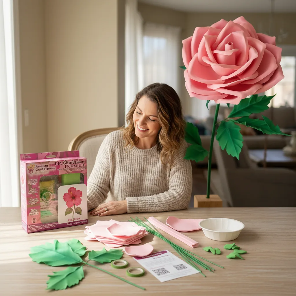 Craft Foam Kit Giant Rose – Pre-Cut Easy Assembly - Image 5