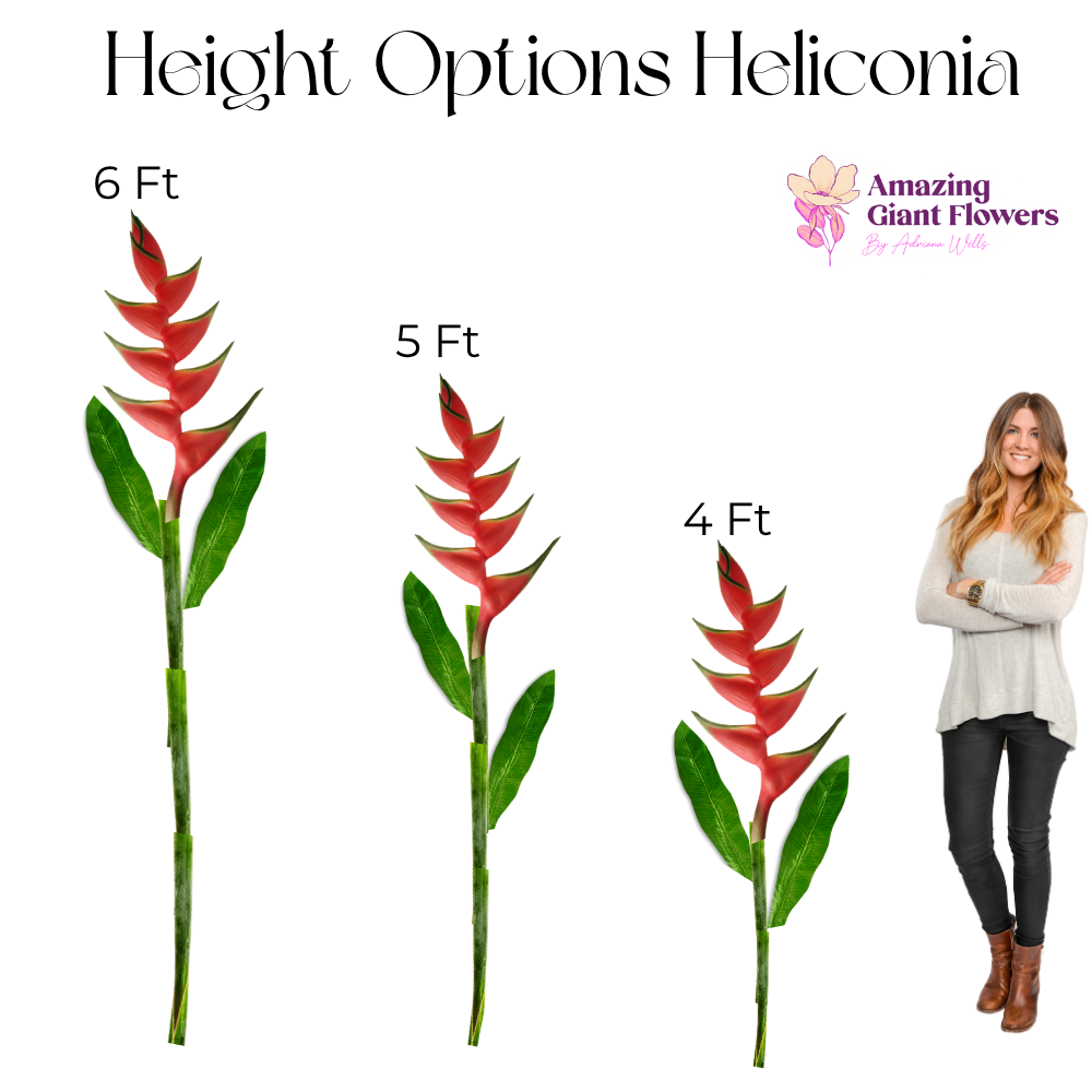 Jungle Theme Party Giant Heliconia Kit – Easy Build - Image 5