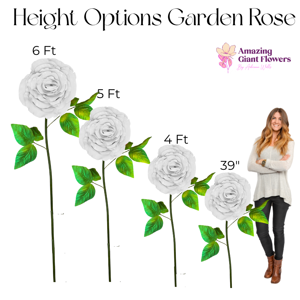 Garden Rose Freestanding Flower Kit — DIY Giant Romantic Bloom - Image 5