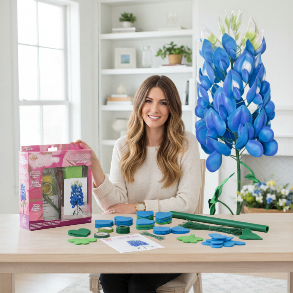 Texas Bluebonnet Freestanding Flower Kit — DIY Giant Festival Bloom - Image 3
