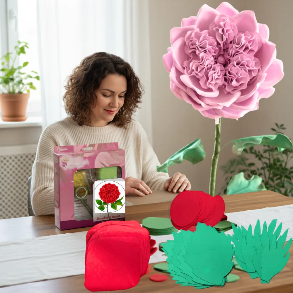Giant Paper Flower Templates English Rose – No Cutting - Image 4