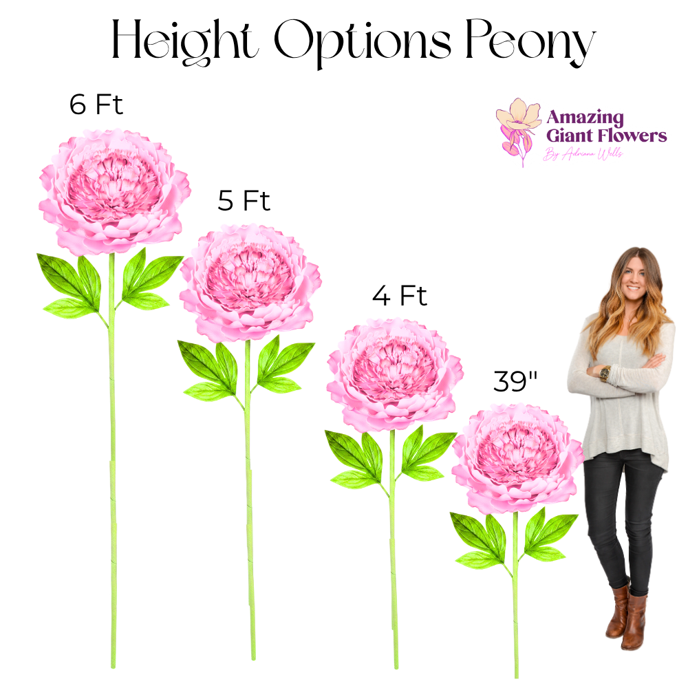 Peony Freestanding Flower Kit — DIY Giant Lush Statement Bloom - Image 5