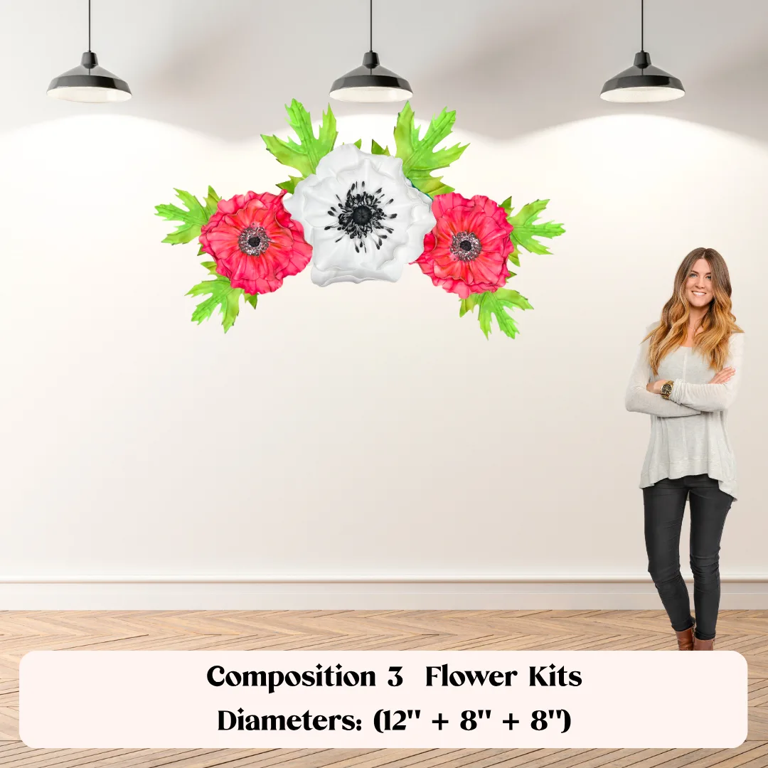 Small-Space Flower Wall: 18" Blooms for Renters & Dorms