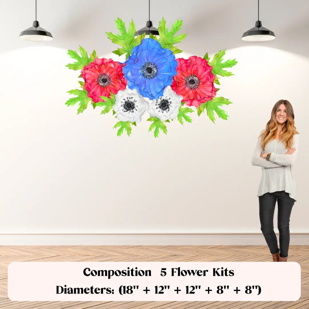Giant Flowers for Gender Reveals: Pink & Blue on Standby