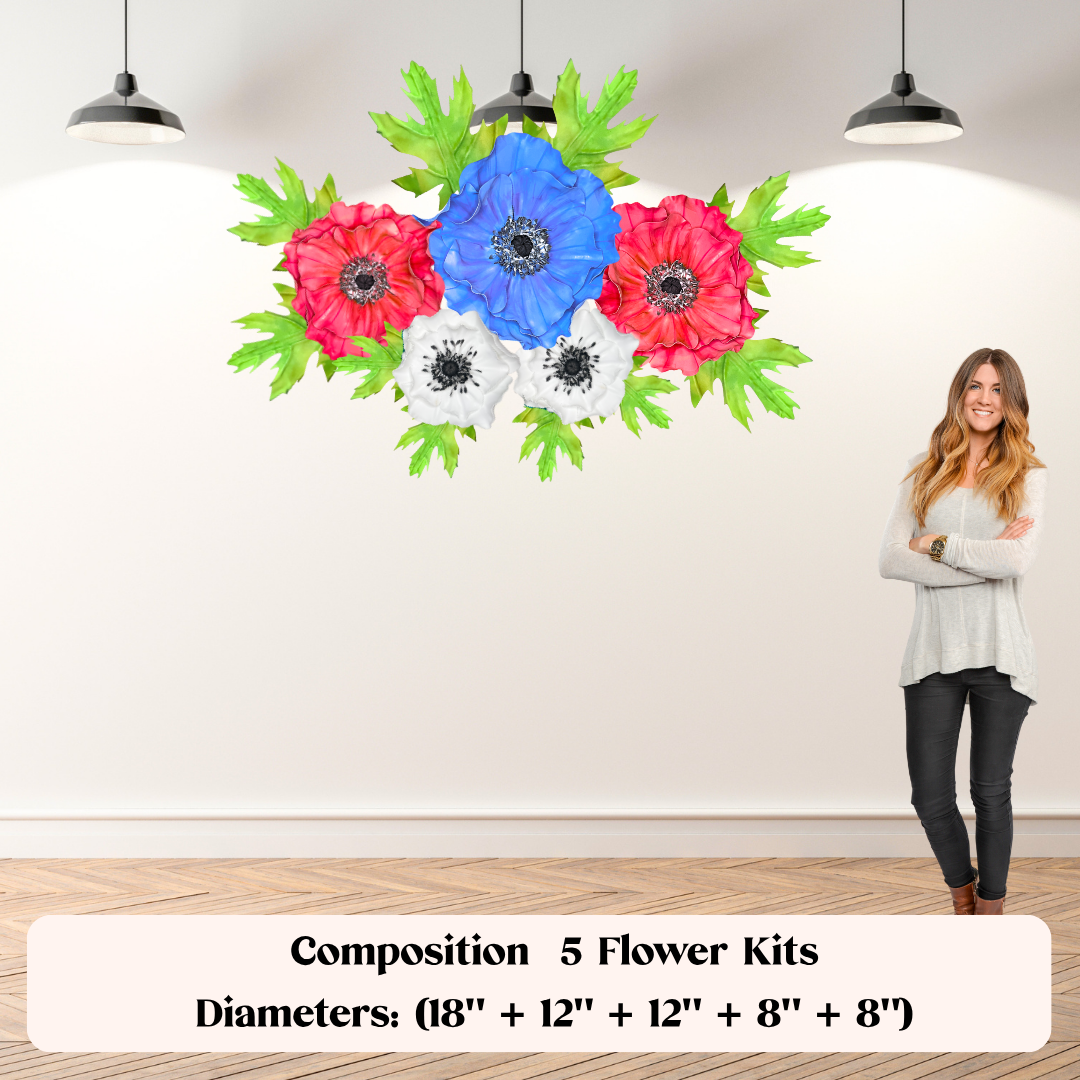 DIY Anemone Wall Statement Kit - Bloom & Shape - Image 5