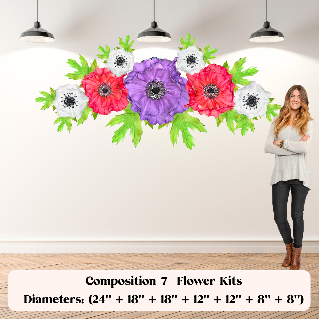 DIY Anemone Wall Statement Kit - Bloom & Shape - Image 6
