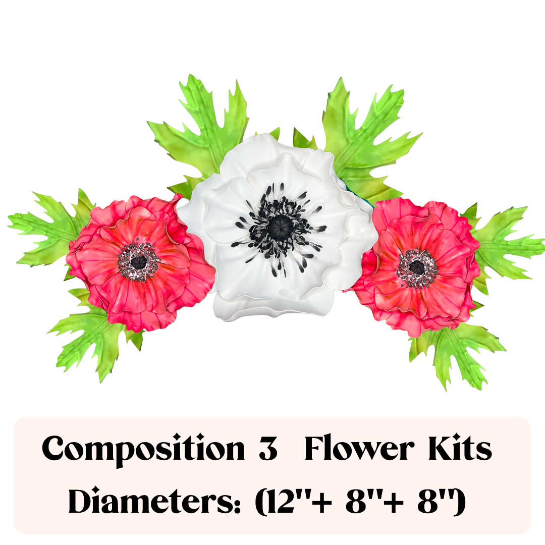 Trio wall flower arrangement