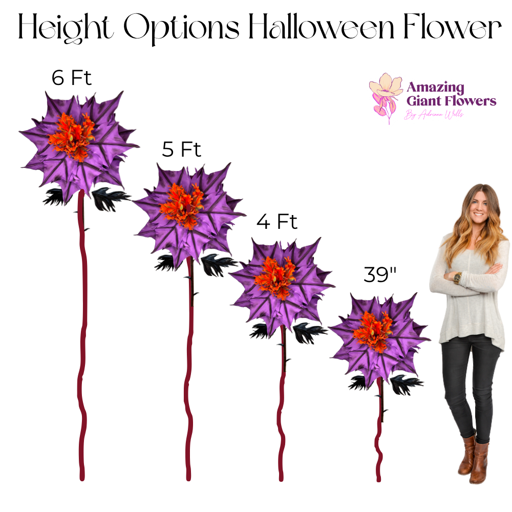 Halloween Batwing Fireflower Kit — DIY Giant Spooky Statement Bloom - Image 5