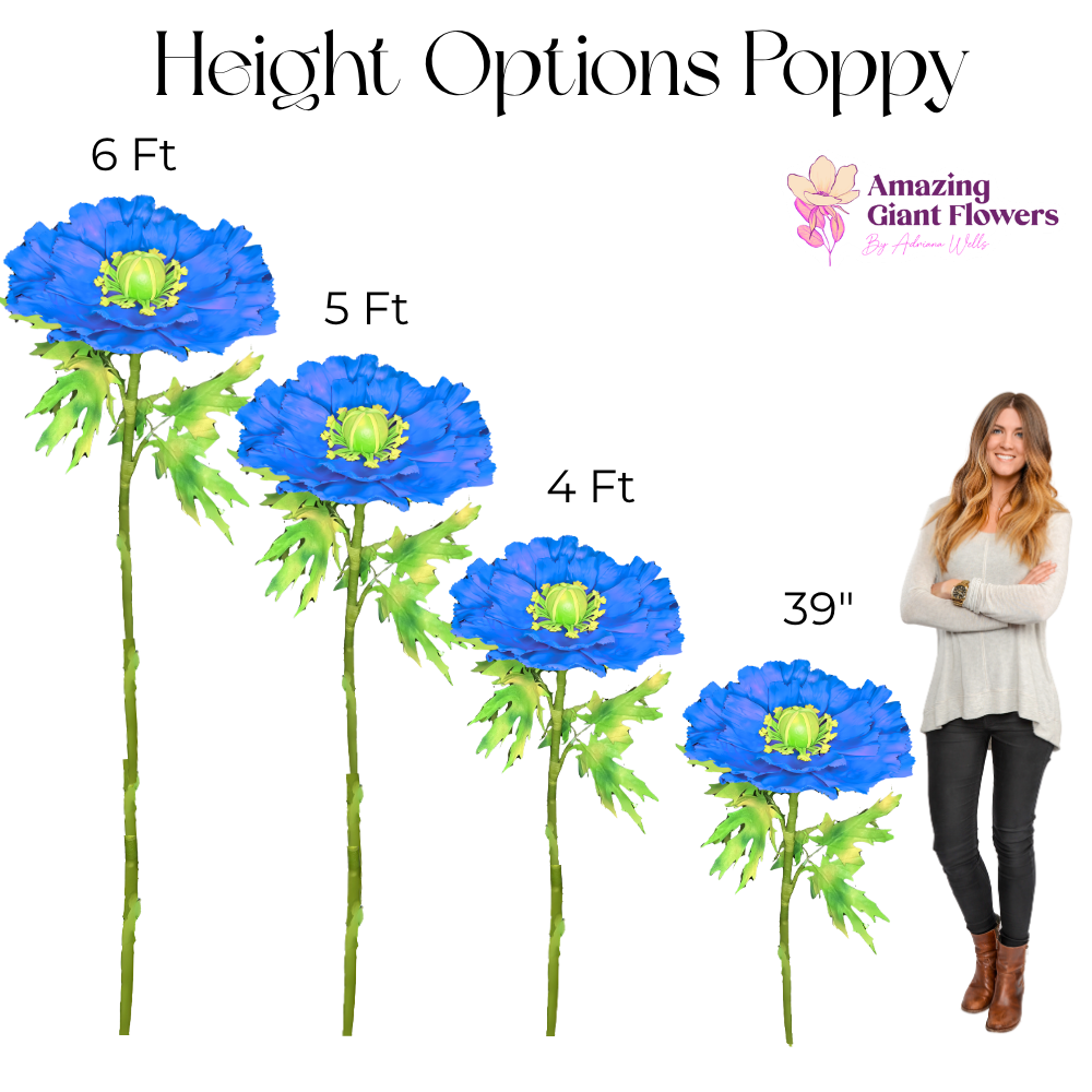 DIY Paper Flower Poppy Kit – Pre-Cut Foam Easy Build - Image 5