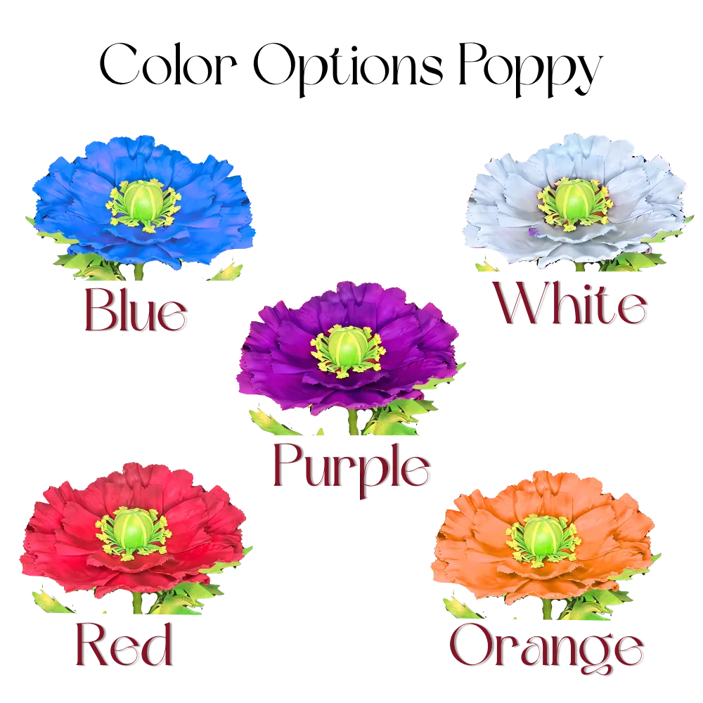 DIY Paper Flower Poppy Kit – Pre-Cut Foam Easy Build - Image 7