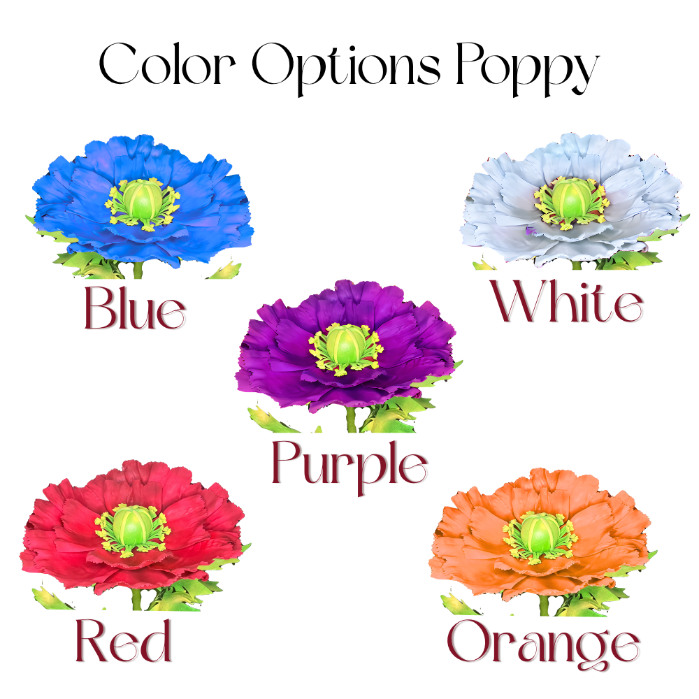 DIY Paper Flower Poppy Kit – Pre-Cut Foam Easy Build - Image 6