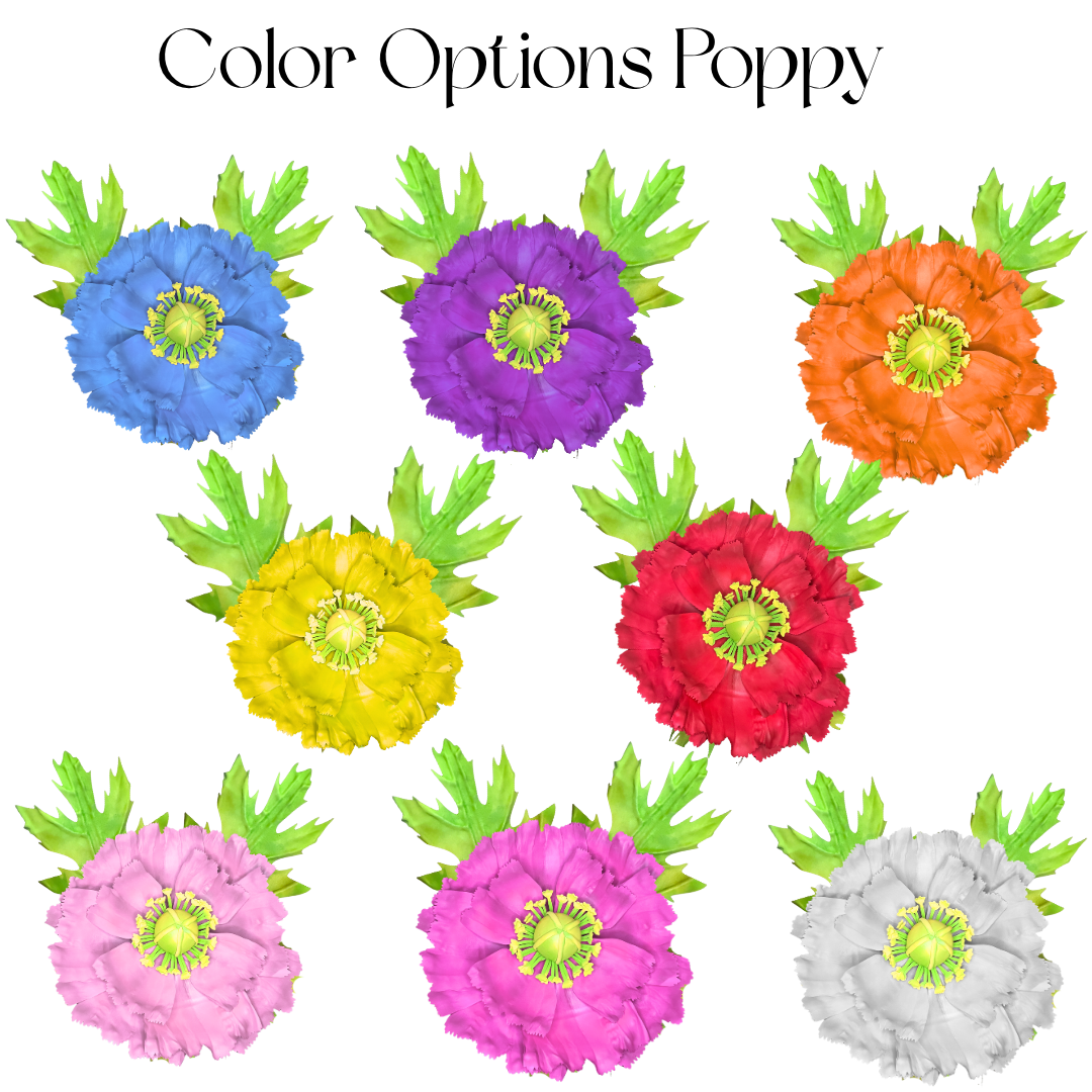 DIY Poppy Wall Flower Statement Kit - Bloom & Shape - Image 4