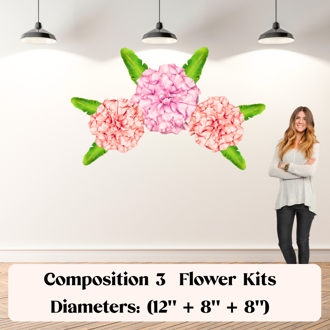 DIY Carnation Wall Statement Kit - Bloom & Shape - Image 7