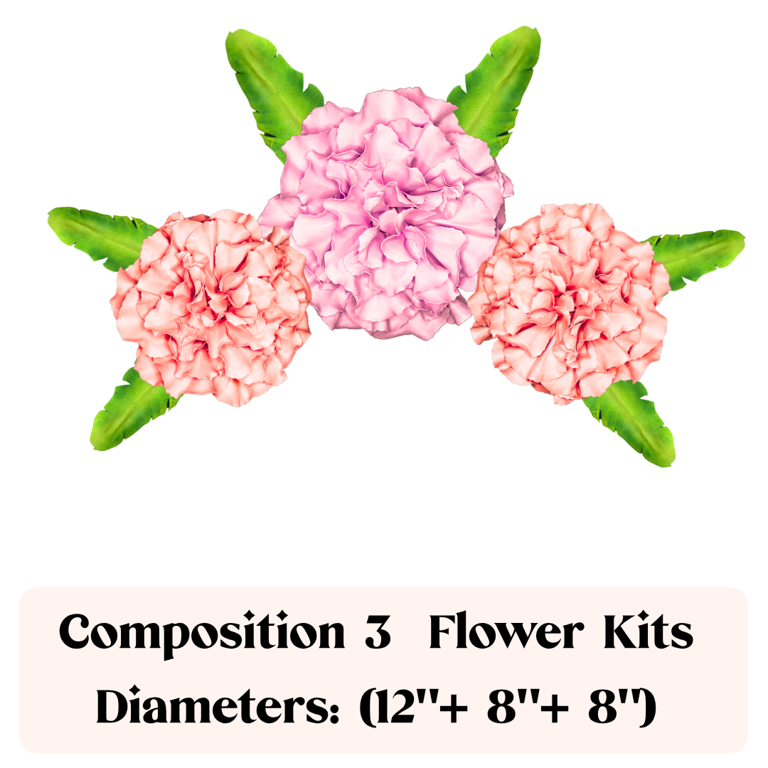 Trio wall flower arrangement