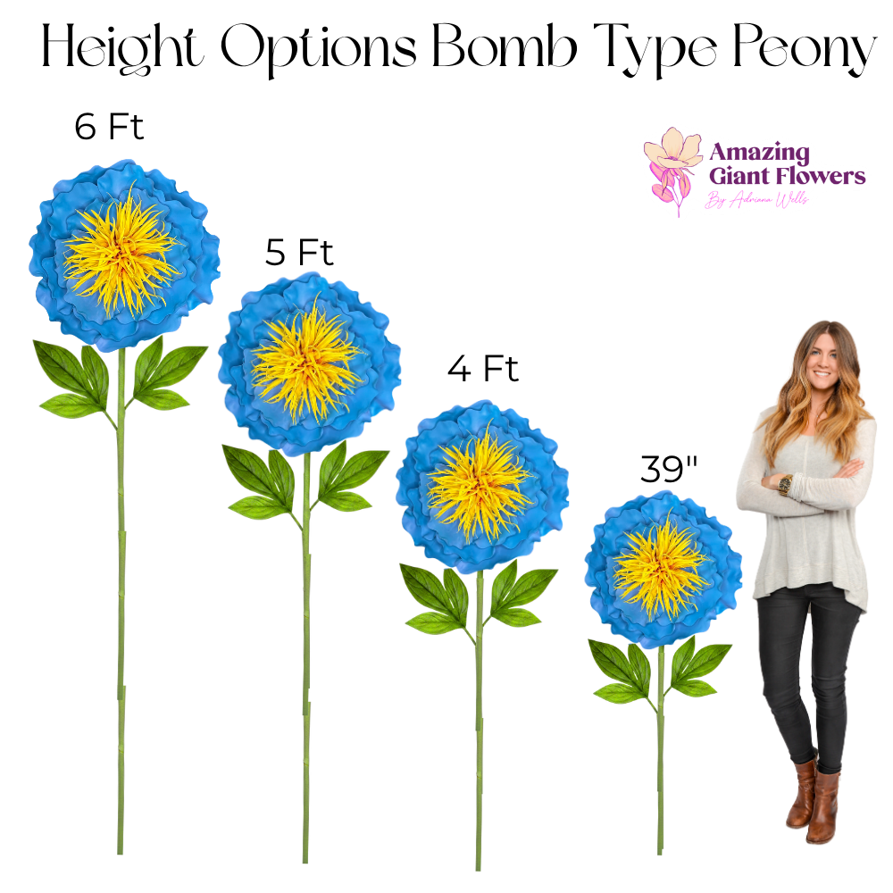 Duchess Peony Giant Flower Kit — DIY Bomb Type Statement Bloom - Image 4