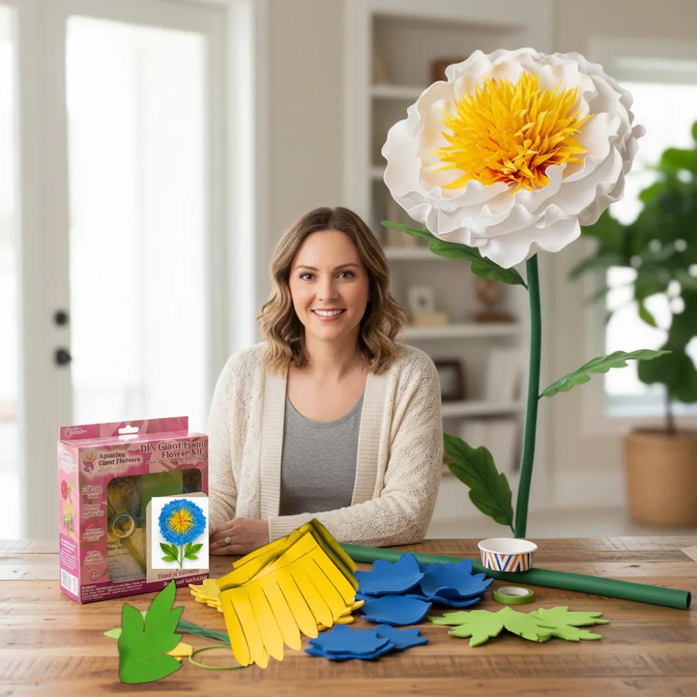 Duchess Peony Giant Flower Kit — DIY Bomb Type Statement Bloom - Image 4