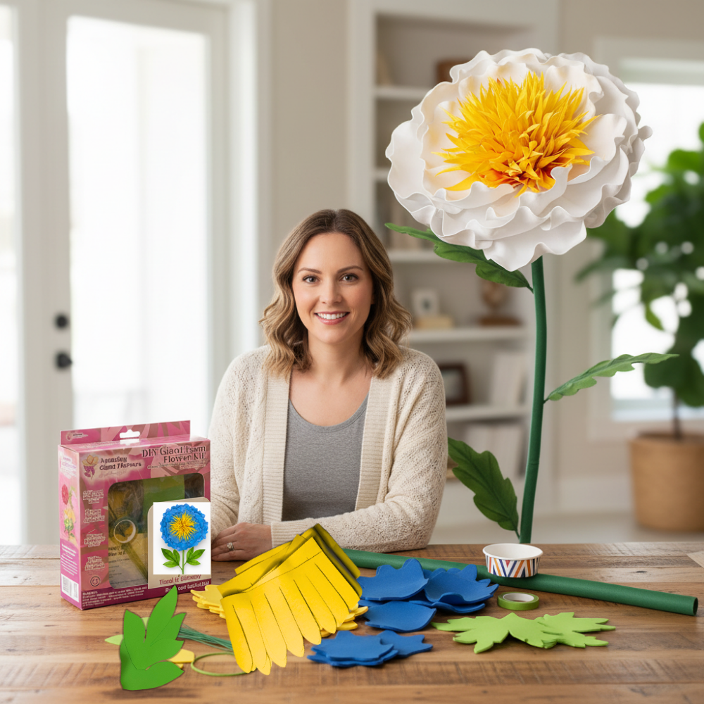 Duchess Peony Giant Flower Kit — DIY Bomb Type Statement Bloom - Image 3