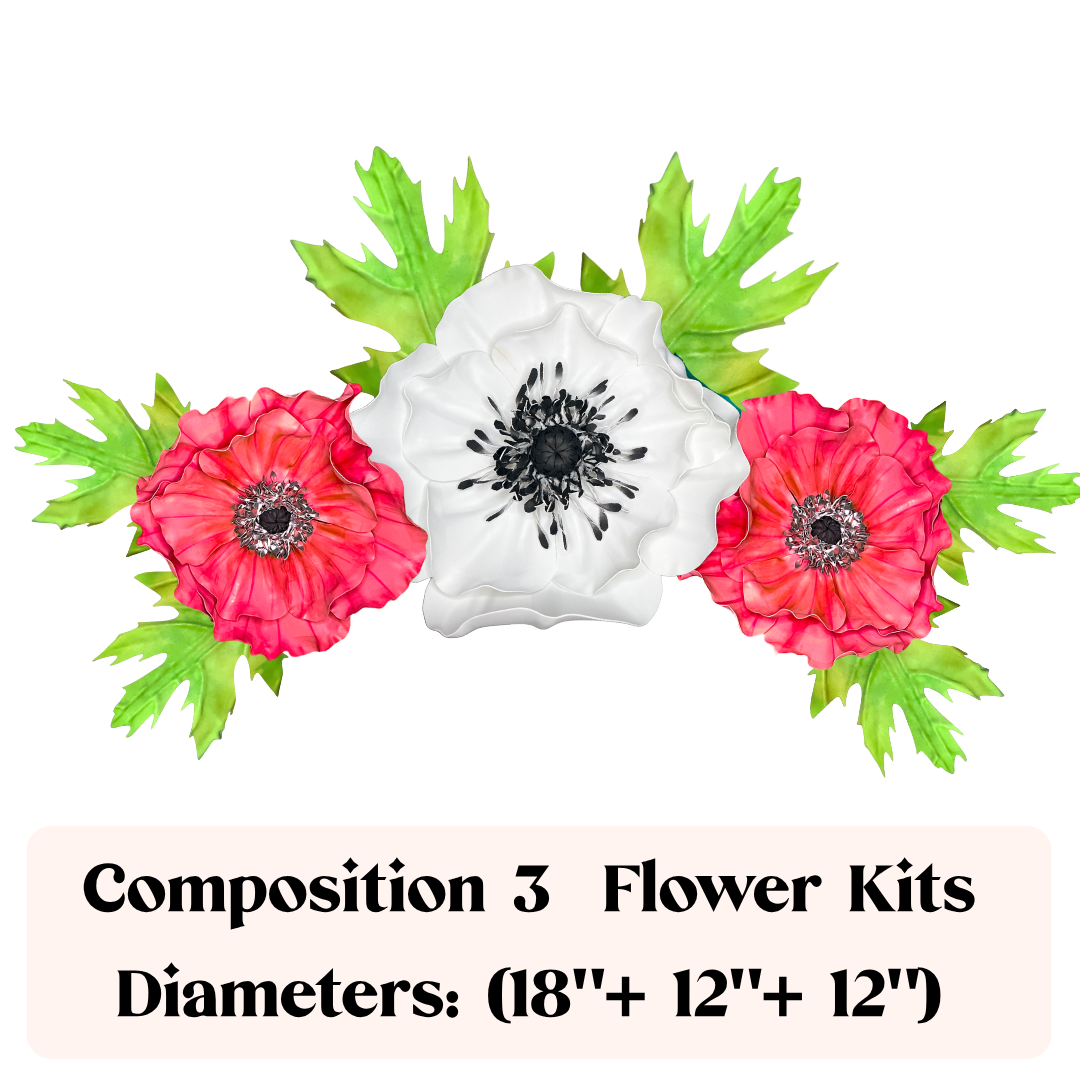 Trio wall flower arrangement