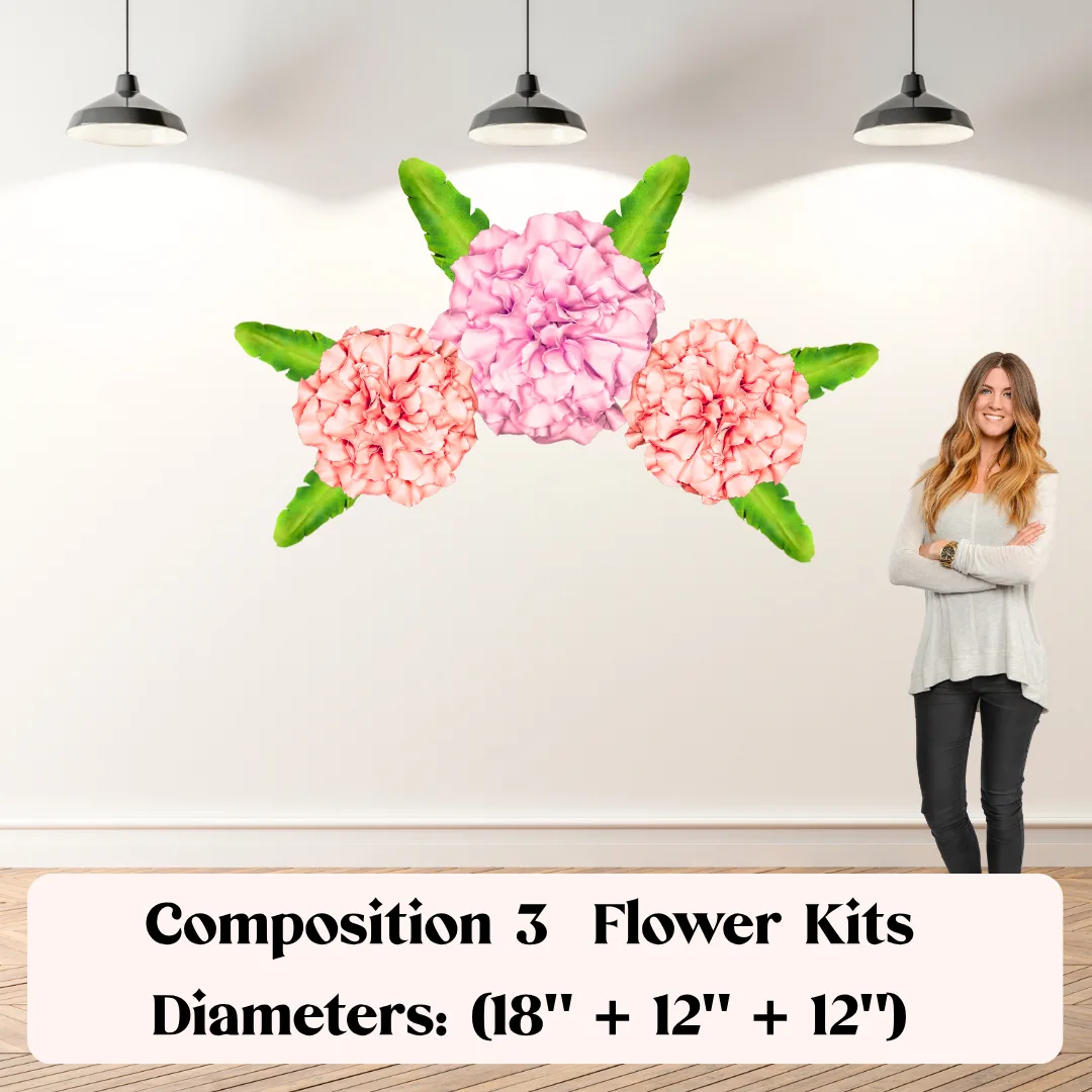 Dahlia Wall Statement Kit - Bloom & Shape