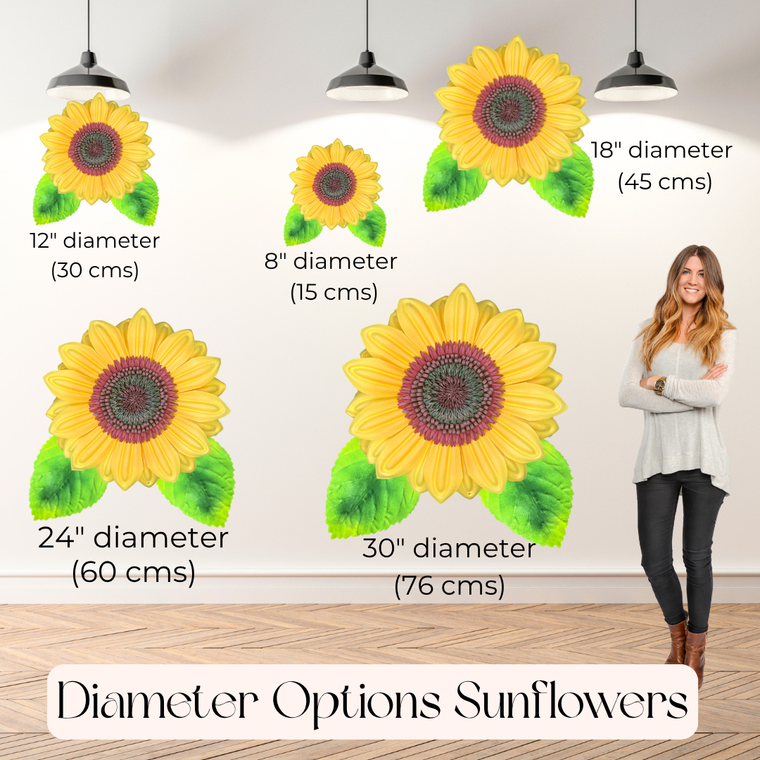Yellow Sunflower Wall Statement Kit - Bloom & Shape - Image 7