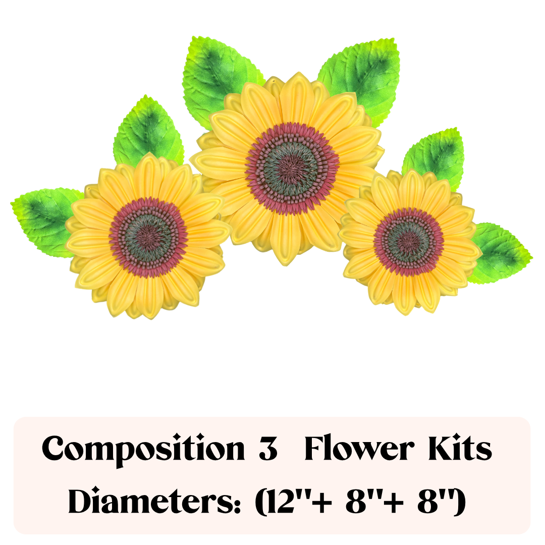 Trio wall flower arrangement