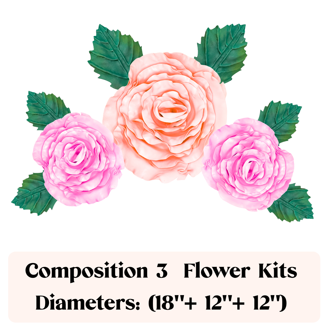 Trio wall flower arrangement