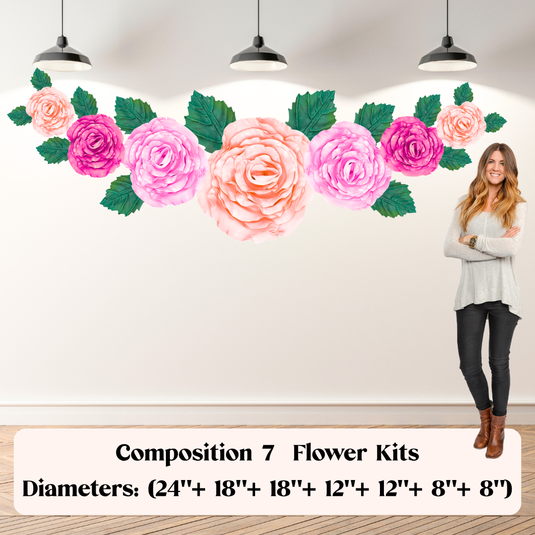 Old Garden Rose Wall Statement Kit - Bloom & Shape - Image 4