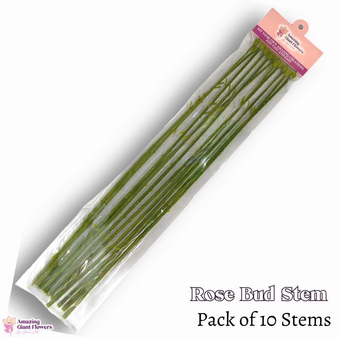 18" Rose Bud Stem- 5mm thick (Pack of 10) - Image 3