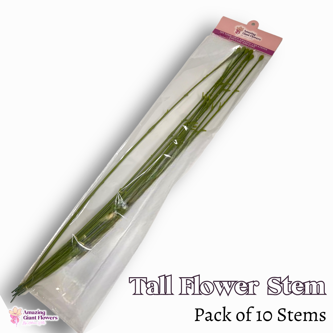 26" tall flower stems for crafting- (Pack of 10) 9mm thick. - Image 3