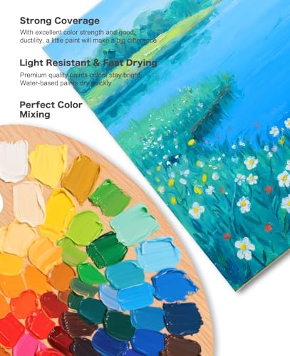 Craft Paint Set — 24 Colors + Brushes - Image 2